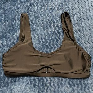 Time & Tru Black Bikini Top